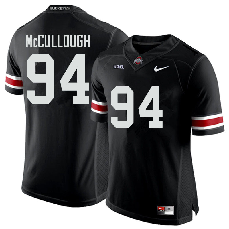 Men #94 Roen McCullough Ohio State Buckeyes College Football Jerseys Sale-Black